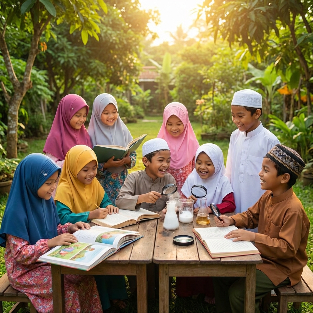 Anak-anak Muslim Belajar